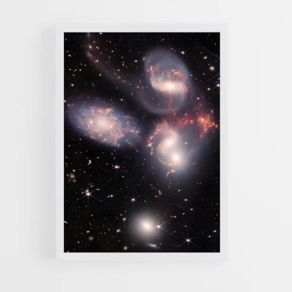 Poster Danse des Galaxies – affiche Astronomie (vue 3)